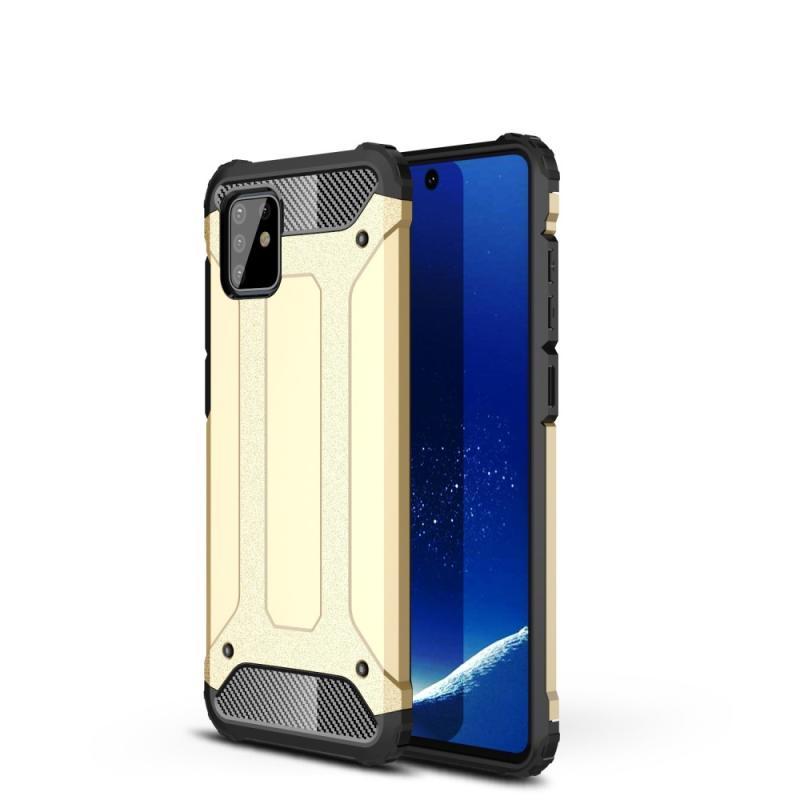 Samsung Galaxy Note 10 Lite Hybrid Cover i Guld - Stærk Beskyttelse