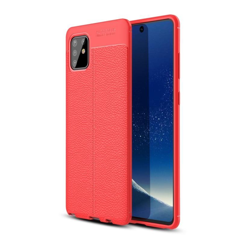 Samsung Galaxy Note 10 Lite Rødt Læder Design Etui