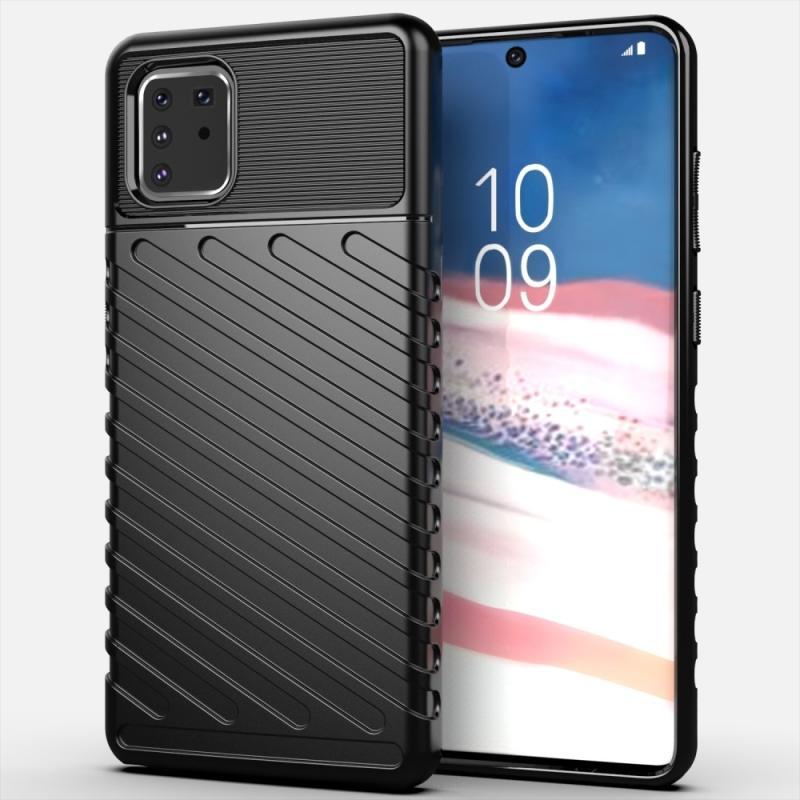 Samsung Galaxy Note 10 Lite Gummi Cover - Sort Thunder Series