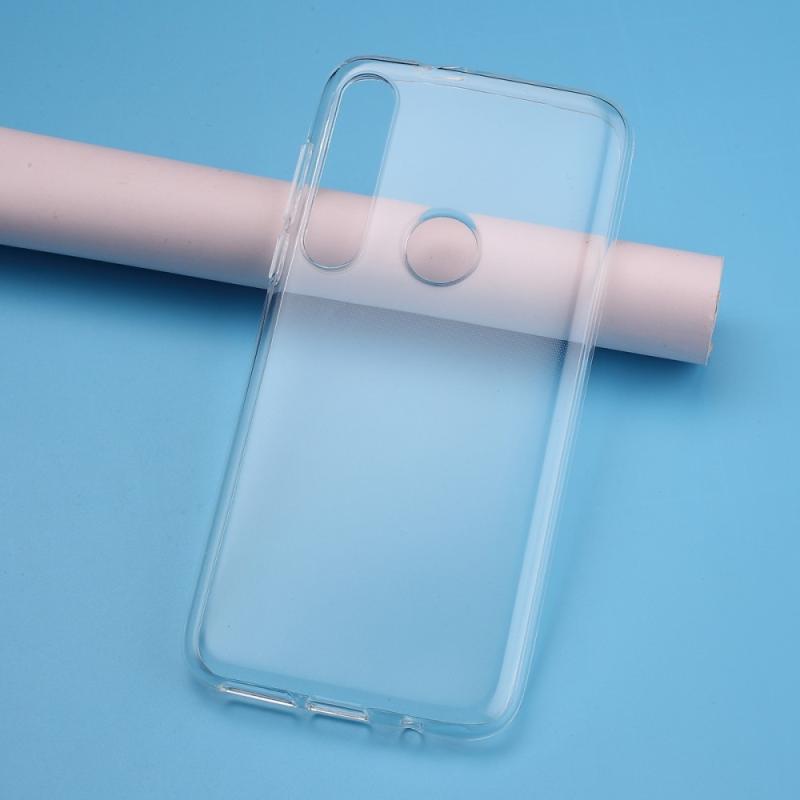Motorola G8 Plus Stødabsorberende Gummi Etui - Transparent