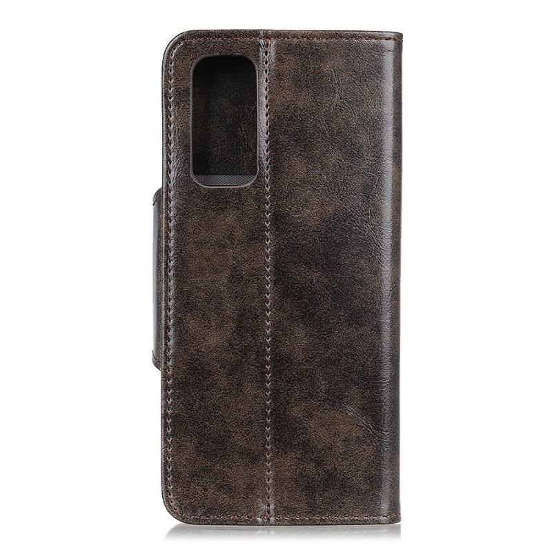 Oneplus Vintage Læder Cover Pung - Kaffe til Mobilen