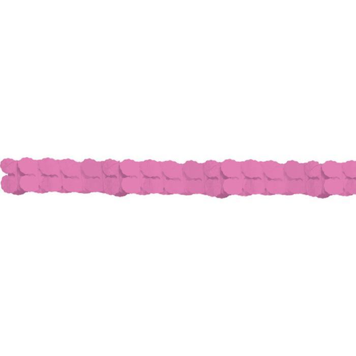 Lang Pink Papir Guirlande - Perfekt til Festpynt!